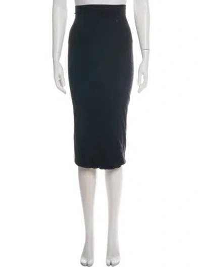 Pre-owned Rick Owens Midi Length Skirt In Green