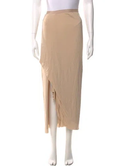 Pre-owned Rick Owens Midi Length Skirt In Neutral