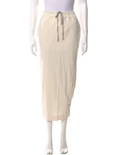 Pre-owned Rick Owens Midi Length Skirt In Neutral