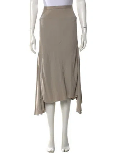 Pre-owned Rick Owens Midi Length Skirt In Neutral
