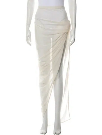 Pre-owned Rick Owens Midi Length Skirt In Neutral
