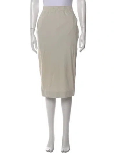 Pre-owned Rick Owens Midi Length Skirt In Neutral