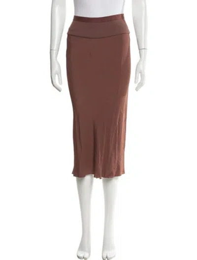 Pre-owned Rick Owens Midi Length Skirt In Pink