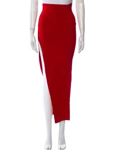 Pre-owned Rick Owens Midi Length Skirt In Red