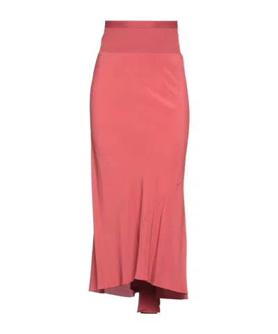 Rick Owens Midi Skirts In Pink