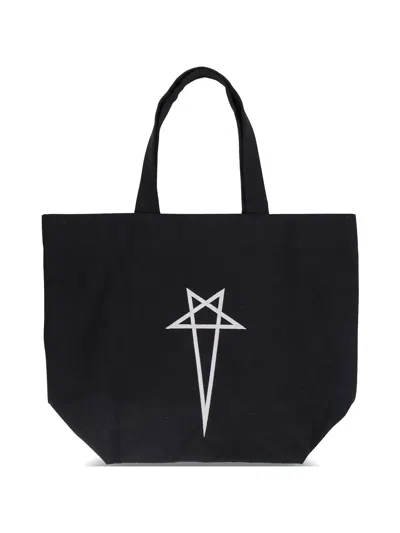 Rick Owens Mini Beach Bag In Black