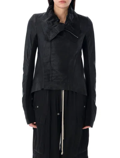 Rick Owens Black Naska Biker Leather Jacket