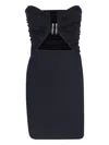 Rick Owens Recycled Stretch-jersey Mini Dress In Black