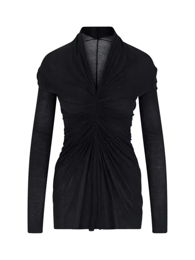 Rick Owens Mini Dress In Black
