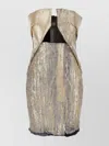 Rick Owens Prong Mini Dress In Gold