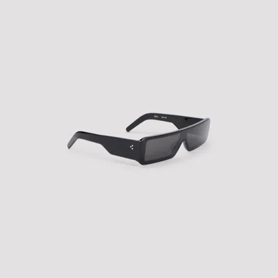 Rick Owens Mini Gethshades Acetate Sunglasses In Black