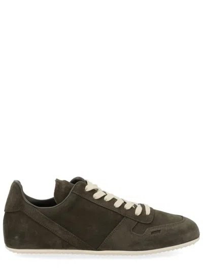 Rick Owens Mini Leather Sneakers For Men In Green