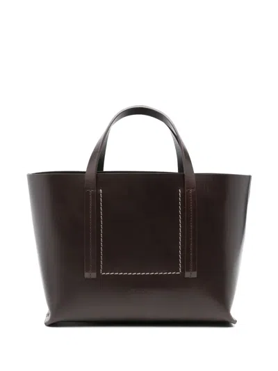 RICK OWENS MINI LEATHER TOTE BAG