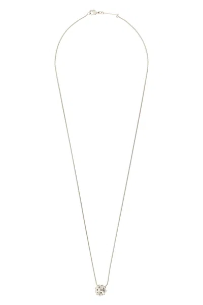 Rick Owens 'mini Orb' Necklace In Silver