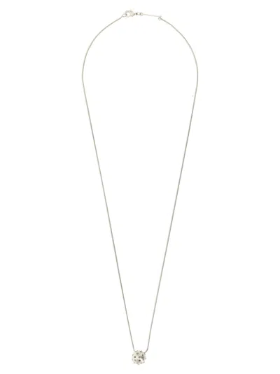 Rick Owens Mini Orb Necklace In White