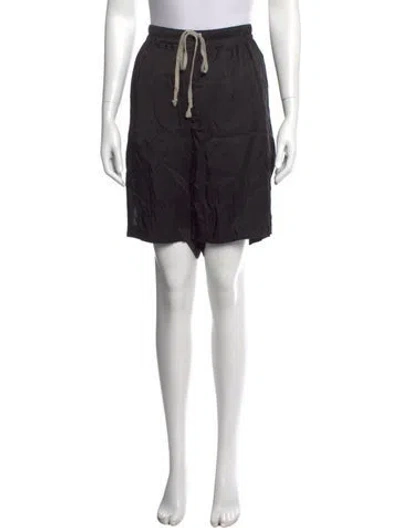 Pre-owned Rick Owens Mini Shorts In Black