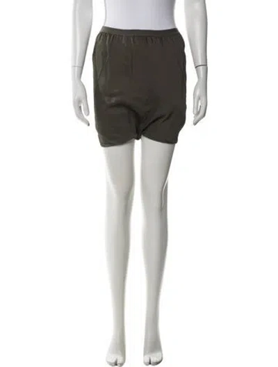 Pre-owned Rick Owens Mini Shorts In Green