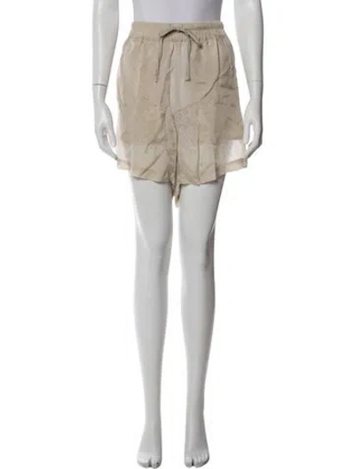 Pre-owned Rick Owens Mini Shorts In Neutral