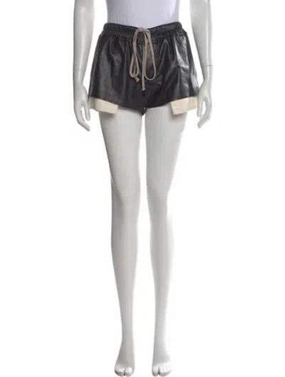 Pre-owned Rick Owens Mini Shorts W/ Tags In Black