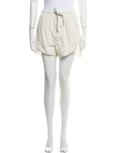 Pre-owned Rick Owens Mini Shorts In White