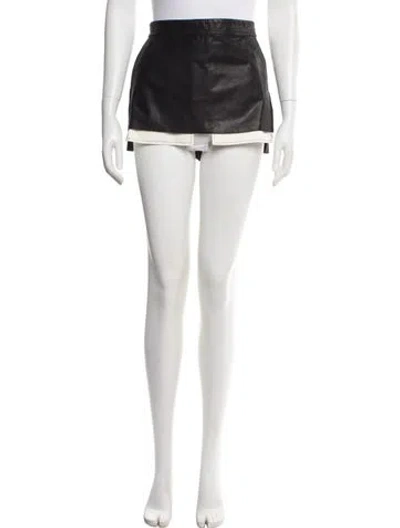 Pre-owned Rick Owens Mini Skirt In Black