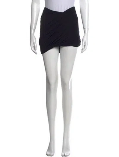 Pre-owned Rick Owens Mini Skirt In Black