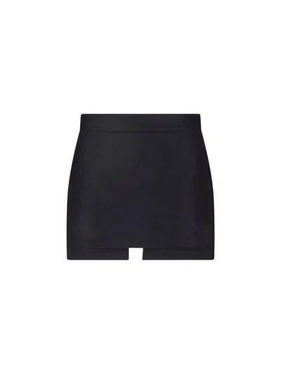 Rick Owens Mini Skirt In Black