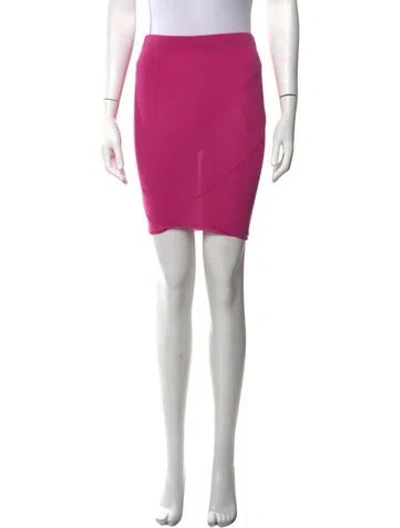 Pre-owned Rick Owens Mini Skirt In Pink