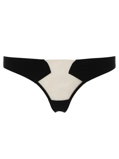 Rick Owens Mini Slip Underwear - Livand Collaboration In Black
