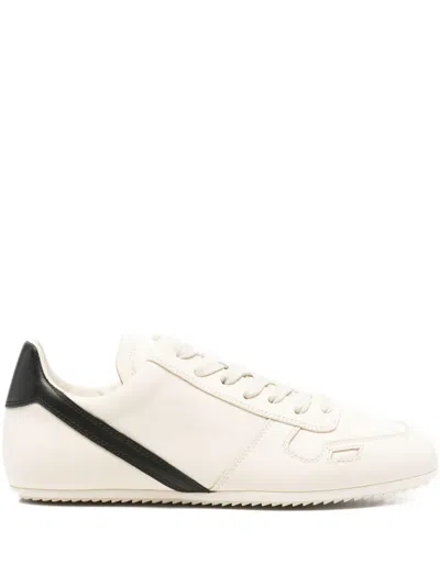 Rick Owens Streamlined Sneakers Low-top Rubber Sole In White
