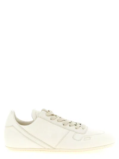 Rick Owens Minimal Sneak Sneakers In Cream