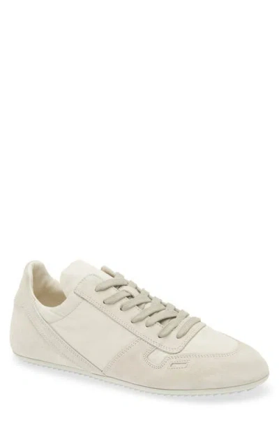 Rick Owens Minimal Sneaks Leather Sneakers In Neutral