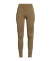 Rick Owens Minimal Solid Wool Leggings In Brown