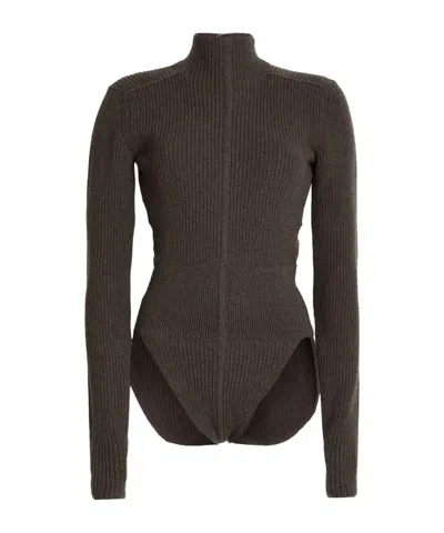 Rick Owens Minimalist Turtleneck Sweater In Black