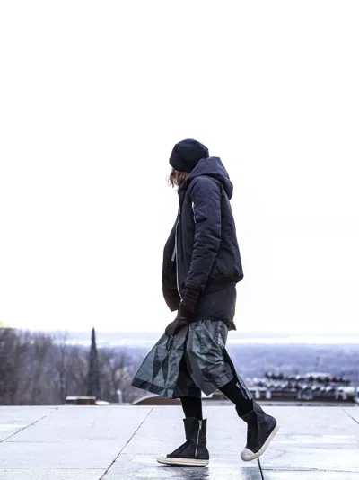 Pre-owned Rick Owens Mint Condition 2010 "gleam" Exploder Parka In Black