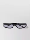 Rick Owens Mist Wraparound Rectangular Frame Sunglasses In Blue