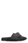 Rick Owens Leather Criss-cross Slides Open Toe In Black