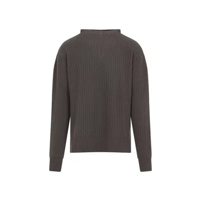 Rick Owens Long Sleeve Sweater In Brown