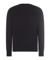Rick Owens Fisherman Wool Sweater In Black
