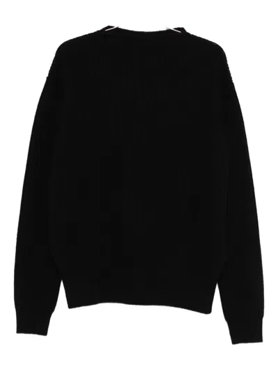 Rick Owens Mock-neck Sweater In Black