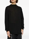 Rick Owens Mock-neck Sweater In Black
