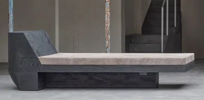 Pre-owned Rick Owens Modern Daybed By , Burnt Plywood, Limited Edition, France In Brown
