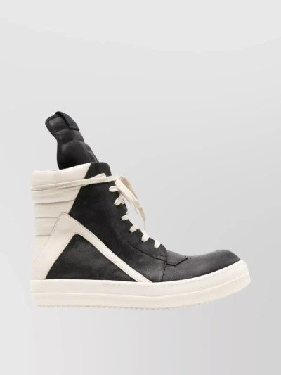 RICK OWENS MODERN LEATHER HIGH-TOP SNEAKERS