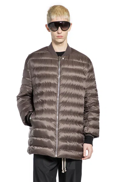 Rick Owens Moncler Flight Down Parka In Brown