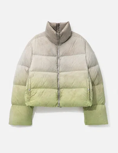 Rick Owens Moncler Genius Cyclopic Down Jacket In Green