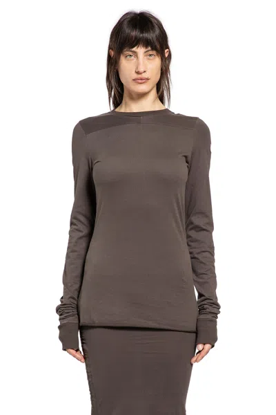 Rick Owens Moncler Girder Ls T In Brown