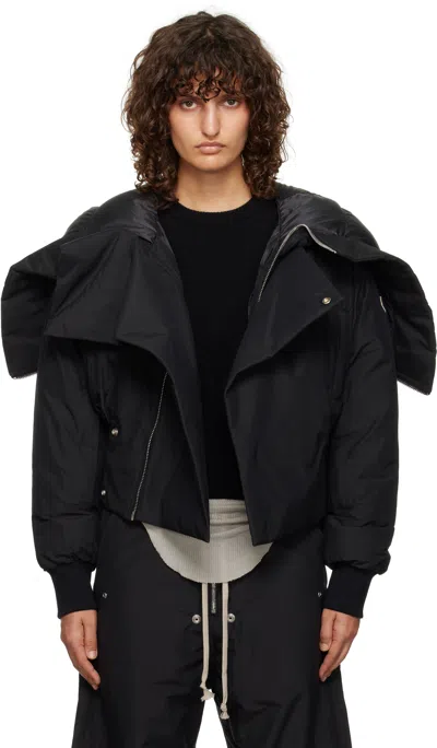Rick Owens Moncler +  Black Alice Jacket In 999 Black