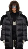 Rick Owens X Moncler Down-filled Cyclopic Puffer Coat In 999 Black