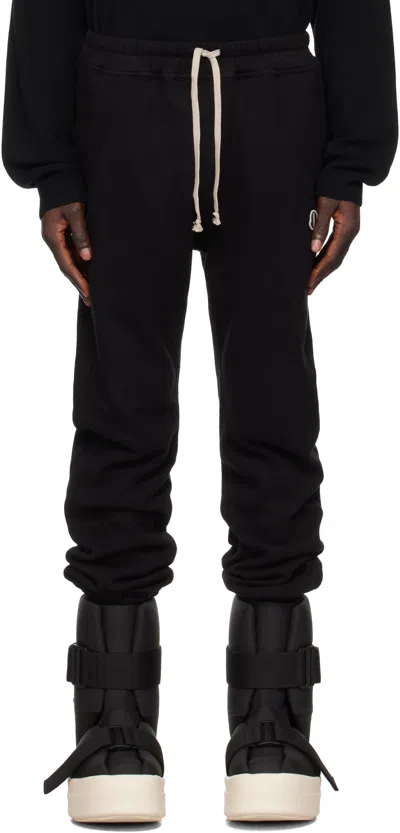 Rick Owens Moncler +  Black Jogger Sweatpants In 999 Black