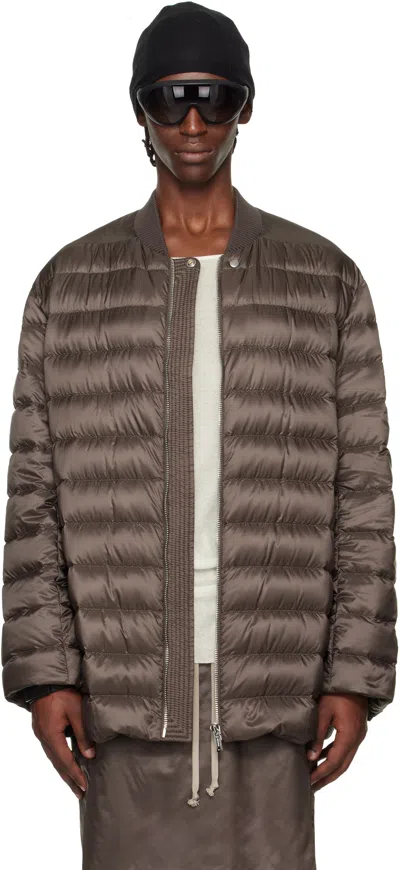 Rick Owens Moncler +  Brown Flight Parka Jacket